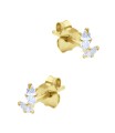 Beautiful CZ Crystal Silver Stud Earring STS-6225
